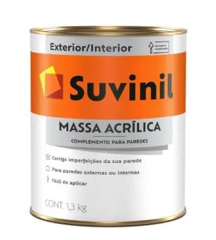MASSA ACRILICA INTERIOR/EXTERIOR 0,828L 1,3KG SUVINIL