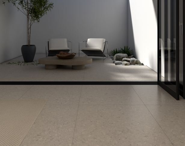 PORCELANATO RETIFICADO ACETINADO 91X91 TERRAZZINE BIANCO SAVANE (2,48)