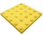 PISO TATIL ALERTA AMARELO 30X30CM 20MM UNIDADE (ENC)