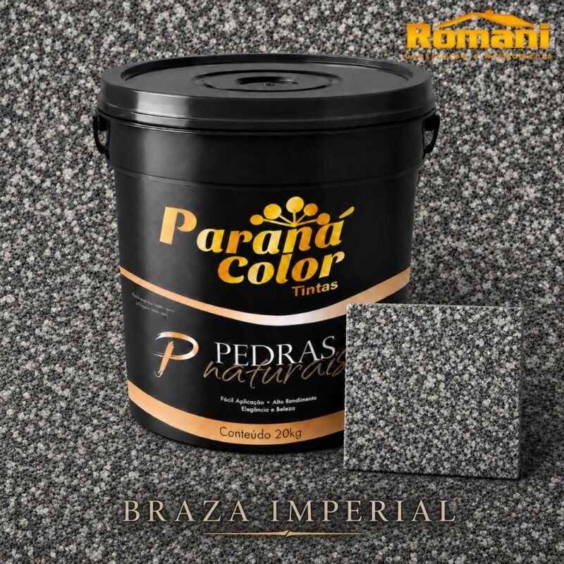 caa18382-fb1d-457b-a558-5ac6aa95d4f7 REVESTIMENTO ACRILICO PEDRAS NATURAIS 20KG BRAZA IMPERIAL PARANA COLOR