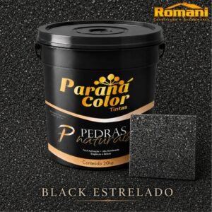 cd872b49-15d7-4250-a76f-1377d6347aef REVESTIMENTO ACRILICO PEDRAS NATURAIS 20KG BLACK ESTRELADO PARANA COLOR