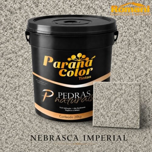 REVESTIMENTO ACRILICO PEDRAS NATURAIS 20KG NEBRASCA IMPERIAL PARANA COLOR