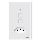 ec3e5411-d003-46cb-be4b-a561e35f8554 INTERRUPTOR 2 TECLAS TOUCH + 1 TOM 2P+T 10A WI-FI BRANCA 4X2 FAME 4670