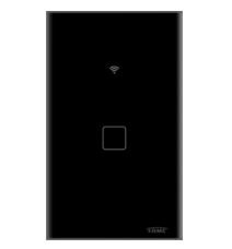 f543127d-c4f3-406e-bf44-eb01f88105f3 INTERRUPTOR 1 TECLA TOUCH INTELIGENTE WI-FI PRETO 4X2 FAME 4663