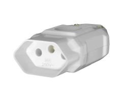 TOMADA 2P+T PINO FEMEA 20A/250V CINZA FAME 4253