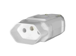 TOMADA 2P+T PINO FEMEA 10A/250V CINZA FAME 4252