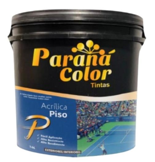 TINTA PARA PISO PREMIUM 16L ACRILICA FOSCA CINZA MEDIO PARANA COLOR