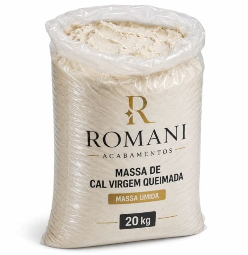 8a3db734-5d13-4c0b-ac55-3f39bcb22906 MASSA BRANCA CAL/AREIA QUAIMADA PRONTA UMIDA 20KG ROMANI#
