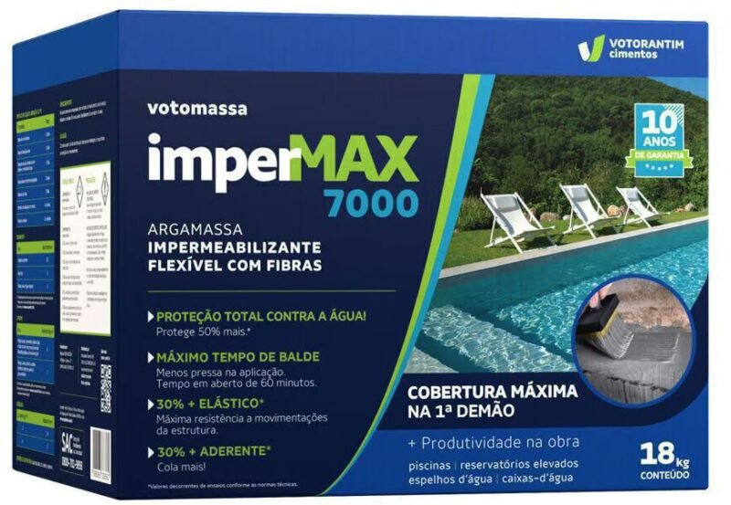IMPERMEABILIZANTE IMPERMAX 7000 FIBRAS FLEXIVEL 18KG VOTORAN#