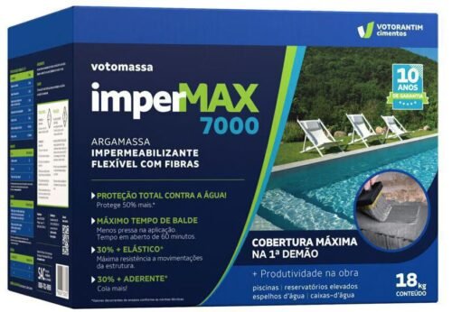 IMPERMEABILIZANTE IMPERMAX 7000 FIBRAS FLEXIVEL 18KG VOTORAN#