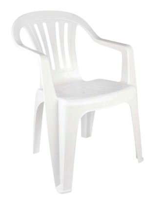 CADEIRA POLTRONA PLASTICA BRANCA MOR 15151101
