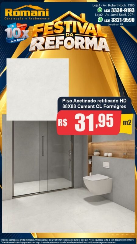 Stories Piso Cement Clear mate 88x88 Formigres — Festival da Reforma Romani